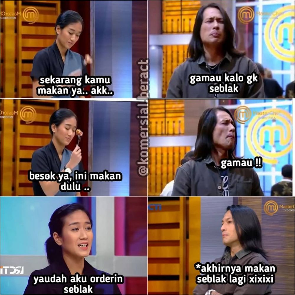 Meme kocak gombalan Chef juna ini bikin kamu cekikikan